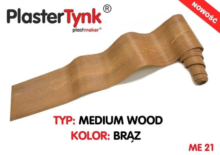 Elastyczna deska elewacyjna PLASTERTYNK Medium Wood "brąz" ME 21 20x250cm