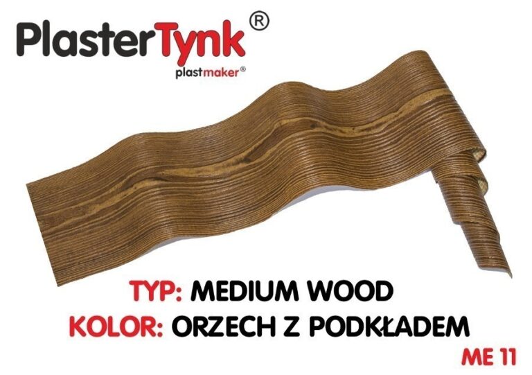 Elastyczna okładzina PLASTERTYNK Medium Wood "orzech z podkładem" ME 11 20x250cm