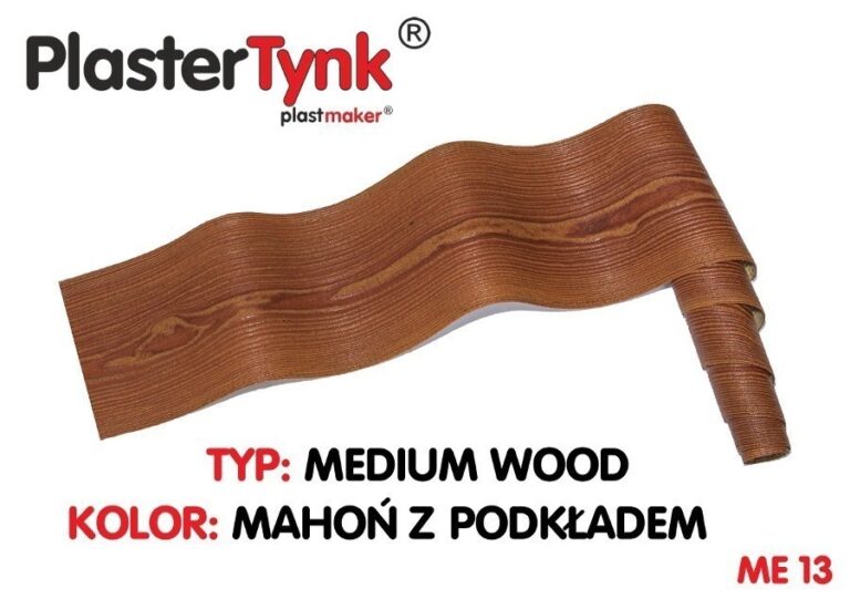 Elastyczna okładzina PLASTERTYNK Medium Wood "mahoń z podkładem" ME 13 20x250cm