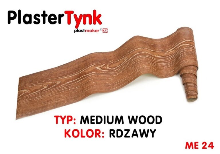 Elastyczna deska elewacyjna PLASTERTYNK Medium Wood "rdzawy" ME 24 20x250cm