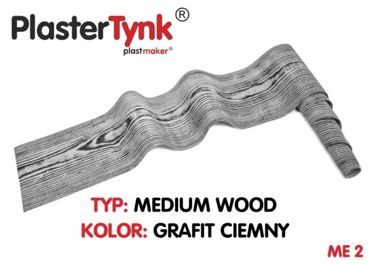 PLASTERTYNK Medium Wood "grafit ciemny" ME 2 20x250cm