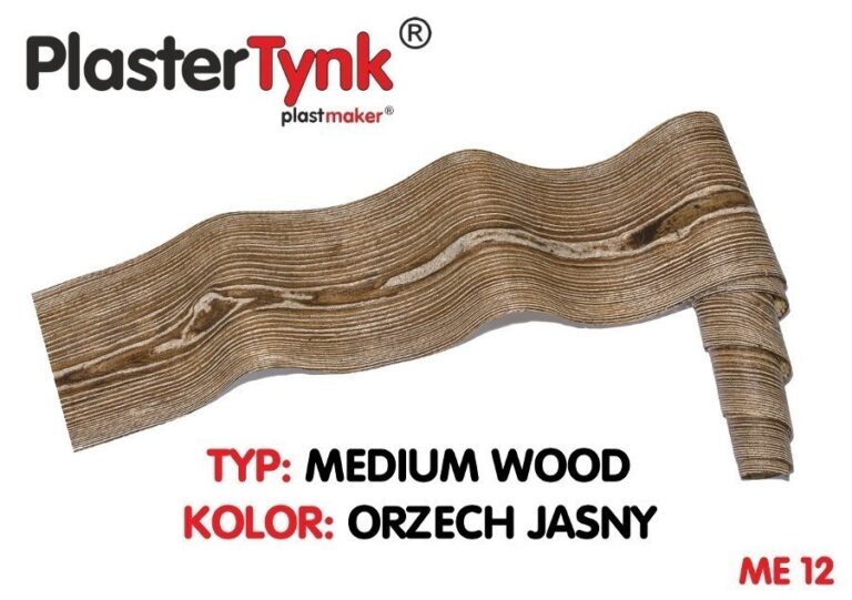 Elastyczna okładzina PLASTERTYNK Medium Wood "orzech jasny" ME 12 20x250cm
