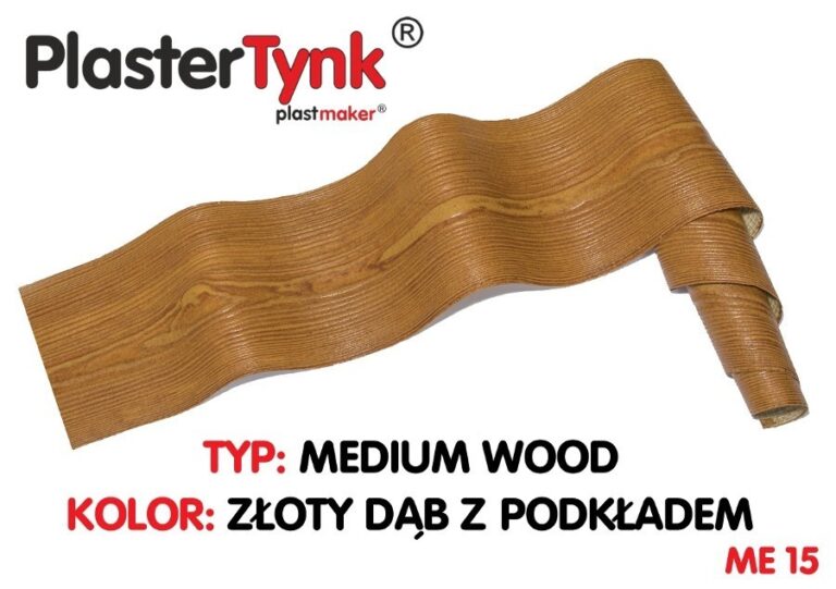 PLASTERTYNK Medium Wood "złoty dąb z podkładem" ME 15 20x250cm