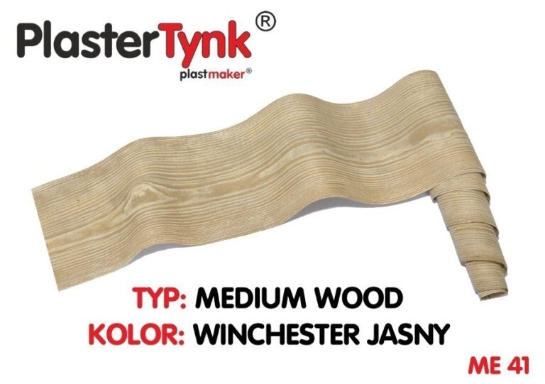 Elastyczna deska elewacyjna PLASTERTYNK Medium Wood "winchester jasny" ME 41 20x250cm