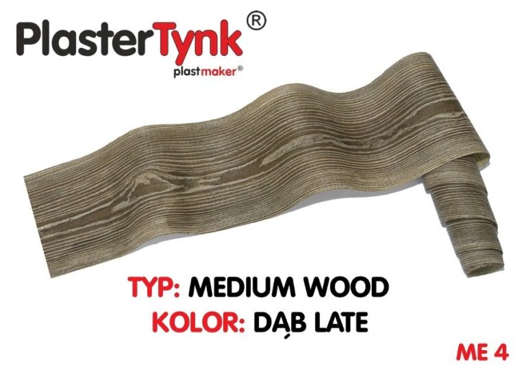 Elastyczna deska elewacyjna PLASTERTYNK Medium Wood "dąb late" ME 4 20x250cm