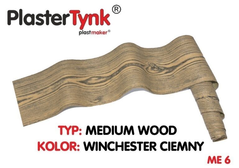 Elastyczna deska elewacyjna PLASTERTYNK Medium Wood "winchester ciemny" ME 6 20x250cm