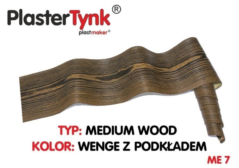 Elastyczna deska elewacyjna PLASTERTYNK Medium Wood "wenge z podkładem" ME 7 20x250cm